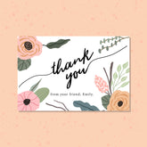Plantable Beautiful Floral Thank You Cards